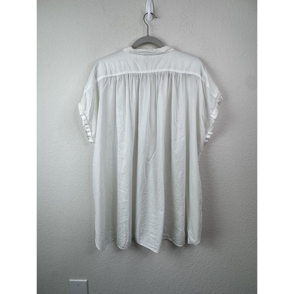 Aerie Women's XXL Oversized Button Front Top Tunic Blouse Peasant Cottagecore - Picture 4 of 5